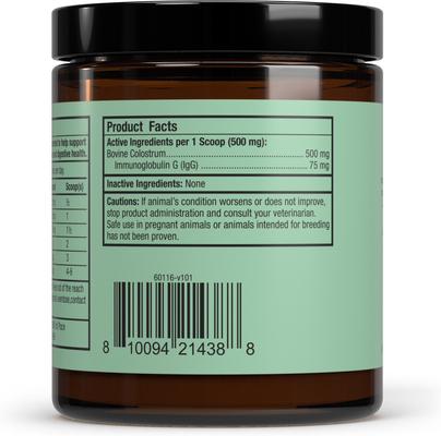 New Zealand Colostrum Powdered Immune Supplement for Dogs & Cats, 1.5-oz jar