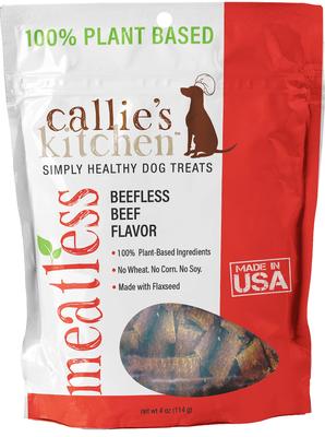 Beefless Beef Flavor Dog Treats, 4-oz bag
