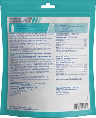 Bundle: Virbac C.E.T. VeggieDent Fr3sh for Small Dogs + Dental Chews for Large Dogs