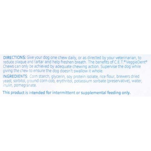 Paquete: Virbac C.E.T. VeggieDent Fr3sh para perros pequeños + Masticables dentales para perros grandes