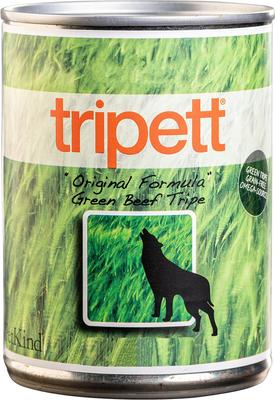 Tripett Original Formula Green Beef Tripe Grain-Free Canned Dog Food, 12-oz, case of 12