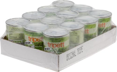 Tripett Original Formula Green Beef Tripe Grain-Free Canned Dog Food, 12-oz, case of 12
