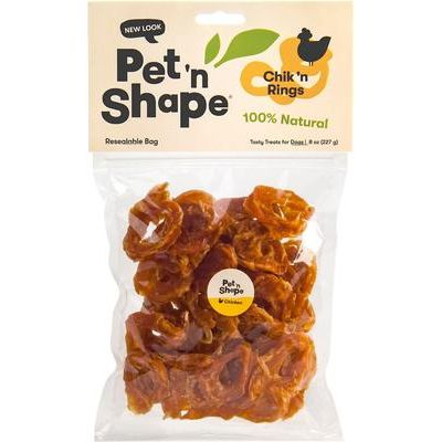 Golosinas para perros Chik 'n Rings, bolsa de 8 oz, 1 paquete
