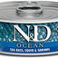 N&D Ocean Sea Bass & Squid & Shrimp Grain-Free Wet Cat Food, 2.46-oz can, case of 6