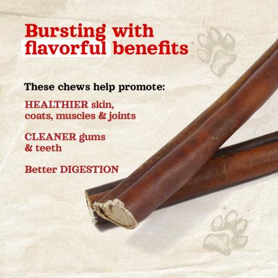 Peanut Butter Stuffed Collagen Dog Treats, 6-in, 5 count