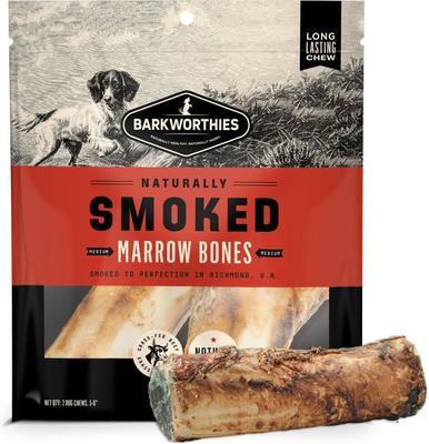 6-in Smoked Beef Marrow Dog Bone, 2 count
