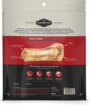 6-in Smoked Beef Marrow Dog Bone, 2 count