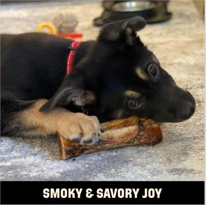 6-in Smoked Beef Marrow Dog Bone, 2 count