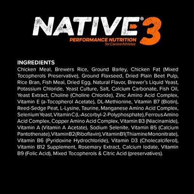 Alimento seco para perros con sabor a pollo de nivel 3, bolsa de 20 lb