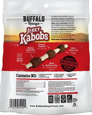 All Natural Grain-Free Jerky Kabob Rawhide Dog Treats, 18 count