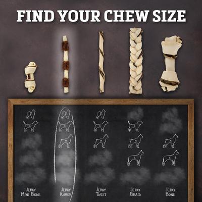 All Natural Grain-Free Jerky Kabob Rawhide Dog Treats, 18 count