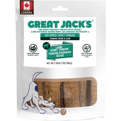 Barras tiernas de cecina de cordero seca al aire para perros, bolsa de 7 oz