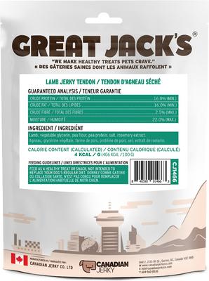 Air Dried Lamb Jerky Tender Bars Dog Treats, 7-oz bag