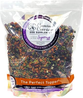 Comida deshidratada para perros Synergy Vegetable Mix, bolsa de 2.5 lb