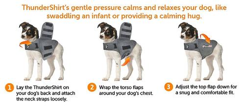 Bundle: ThunderShirt Classic Anxiety & Calming Vest, Heather Grey, X-Small + ThunderWunders Melatonin Dog Chews