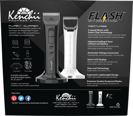 Flash Dog & Cat Clipper, Pearl Black