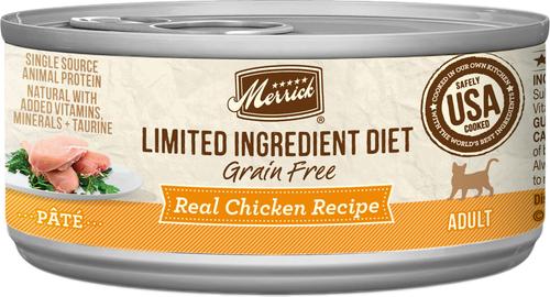 Limited Ingredient Diet Grain-Free Real Chicken Pate Recipe Canned Cat Food, 2.75-oz, case of 24