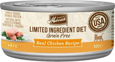 Limited Ingredient Diet Grain-Free Real Chicken Pate Recipe Canned Cat Food, 2.75-oz, case of 24