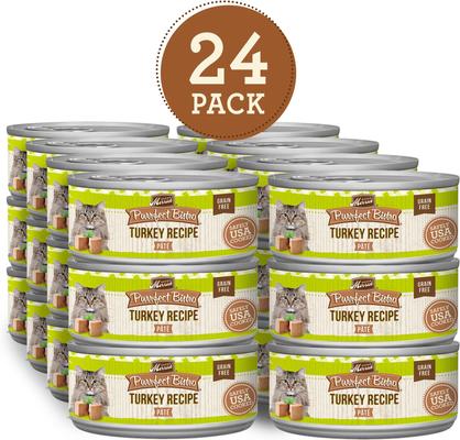 Purrfect Bistro Grain-Free Turkey Pate Canned Cat Food, 5.5-oz, case of 24