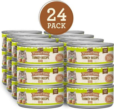 Purrfect Bistro Grain-Free Turkey Pate Canned Cat Food, 5.5-oz, case of 24