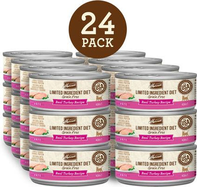 Limited Ingredient Diet Grain-Free Turkey Canned Cat Food, 2.75-oz, case of 24