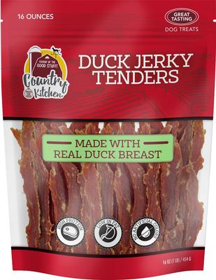 Bundle: Country Kitchen Duck Jerky Tenders + Chicken Jerky Tenders Dog Treats