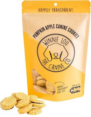 Pumpkin Canine Cookies Crunchy Dog Treats, 4-oz bag