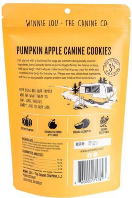 Pumpkin Canine Cookies Crunchy Dog Treats, 4-oz bag