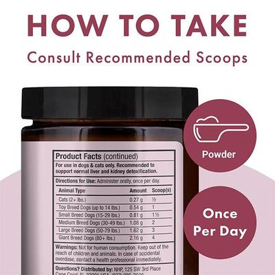 Detox Support Dog & Cat Supplement, 1.7-oz jar