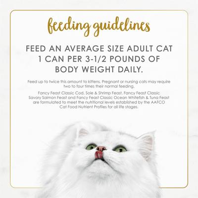 Seafood Classic Pate Collection Variety Pack Grain-Free Wet Cat Food, 3-oz can, case of 36