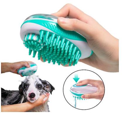 Swasher Shampoo Dispensing Massage & Bathing Dog & Cat Brush
