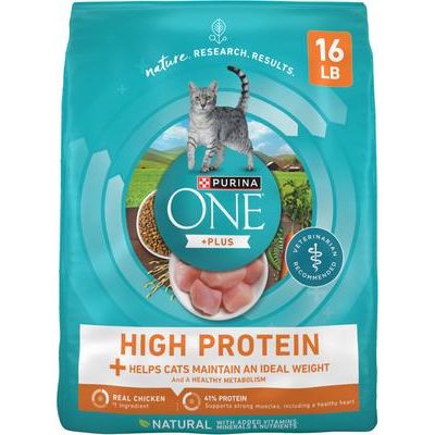 Alimento seco natural para gatos adultos con alto contenido proteico Plus Ideal Weight, bolsa de 22 lb