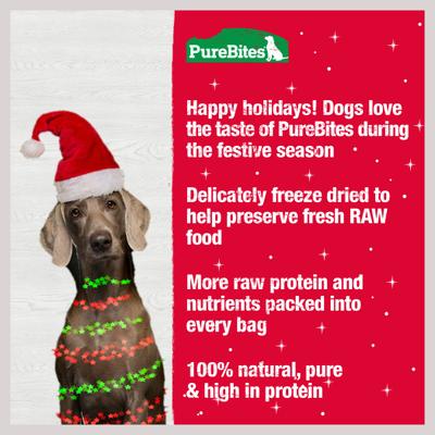 Holiday Turkey & Sweet Potato Freeze-Dried Dog Treats, 2.5-oz bag