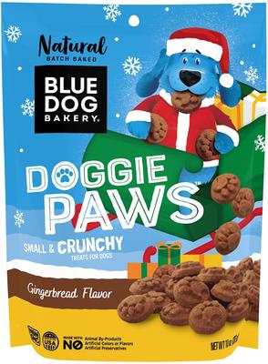 Doggie Paws Gingerbread Flavor Dog Treats, 10-oz bag