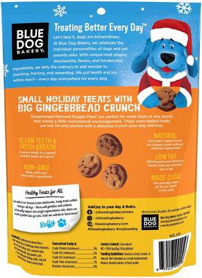 Doggie Paws Gingerbread Flavor Dog Treats, 10-oz bag