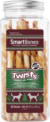 Holiday Chicken Wrapped Twists Dog Treats, 28 count