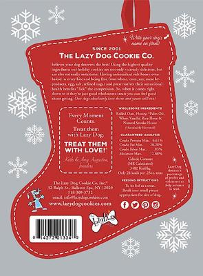 Vanilla Shortbread Stocking Dog Treats, 5-oz bag