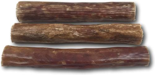 Beef Pizzle Stuffed Esophagus Dog Treat, 3 count, 5 - 6 inches