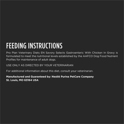 ES Savory Selects Gastroenteric con trozos de pollo en salsa, alimento húmedo para perros adultos, lata de 13.2 oz, caja de 12