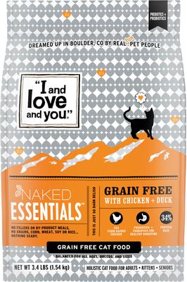 Naked Essentials Chicken & Duck Recipe Dry Cat Food, 11-lb bag