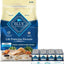 Paquete: Alimento seco para perros Blue Buffalo Life Protection Formula Senior con pollo y arroz integral + Comida enlatada para perros Homestyle Recipe Senior con pollo y verduras de la huerta