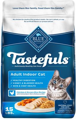 Tastefuls Salmon & Brown Rice Recipe Adult Indoor Dry Cat Food, 7-lb bag