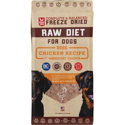 Alimento liofilizado para perros con receta de pollo, bolsa de 36 oz