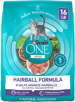 +Plus Hairball Formula Natural Adult Dry Cat Food, 3.5-lb bag
