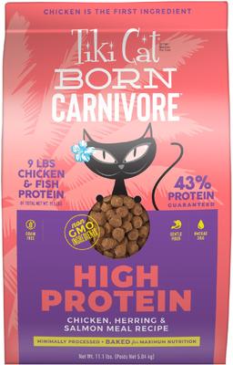 Born Carnivore High Protein Herring & Salmon Meal Dry Cat Food, 11.1-lb bag