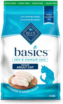 Basics Skin & Stomach Care Grain-Free Fish & Potato Recipe Dry Cat Food, 5-lb bag