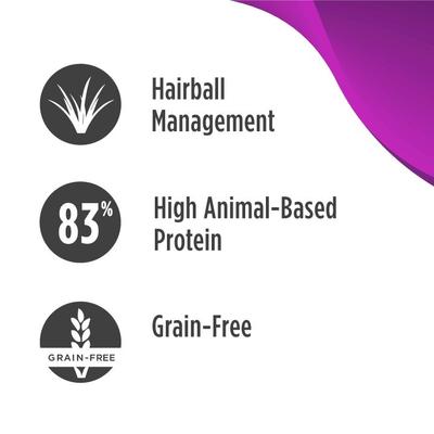 FreeStyle Hairball Management Turkey & Cod Recipe with Omega Fatty Acids High Protein & Grain-Free Dry Cat Food, 4-lb bag