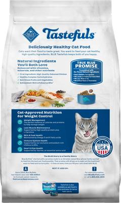 Tastefuls Weight Control Adult Dry Cat Food, 3-lb bag