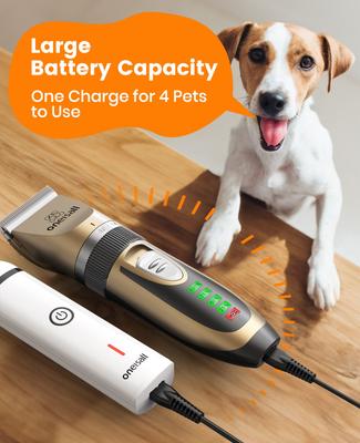 X2+N5 2-in-1 Cordless Stainless Steel Low-Noise Dog & Cat Grooming Clipper & Paw Trimmer Kit