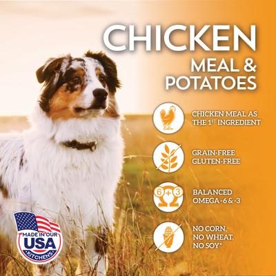 Chicken Meal & Potatoes Formula Grain-Free Dry Dog Food, 35-lb bag